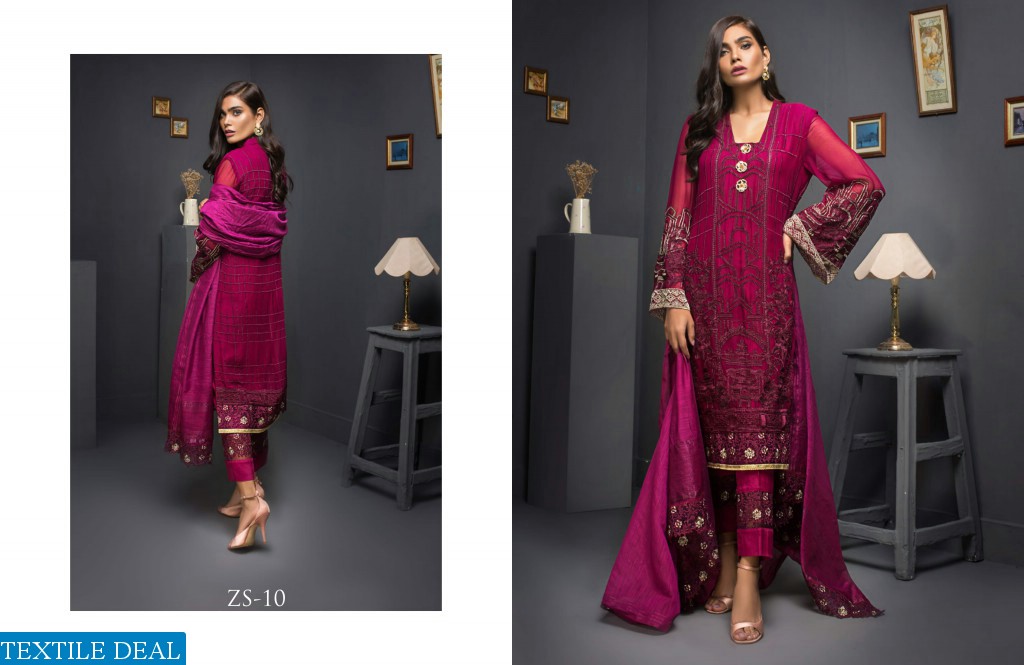 ZS Kalyan Chiffon embroidered Collection Wholesale Pakistani Dresses