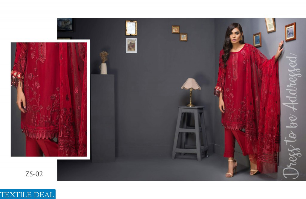 ZS Kalyan Chiffon embroidered Collection Wholesale Pakistani Dresses