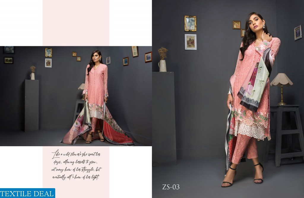 ZS Kalyan Chiffon embroidered Collection Wholesale Pakistani Dresses