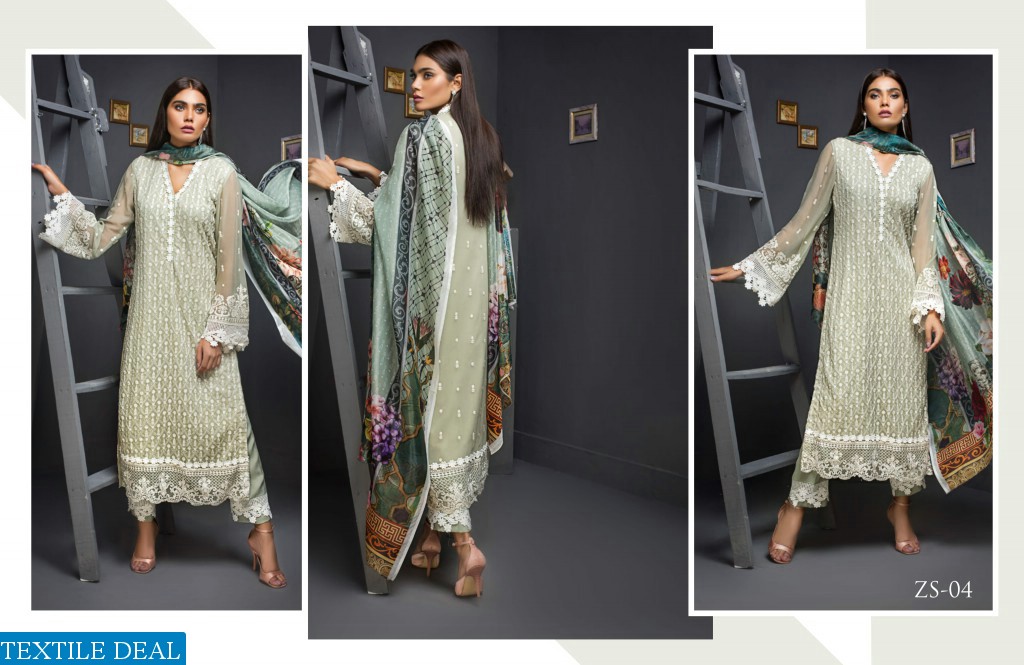 ZS Kalyan Chiffon embroidered Collection Wholesale Pakistani Dresses