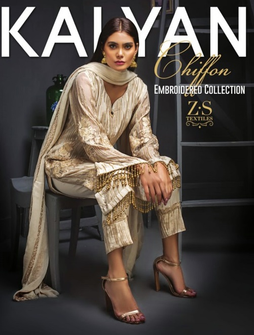 ZS Kalyan Chiffon embroidered Collection Wholesale Pakistani Dresses
