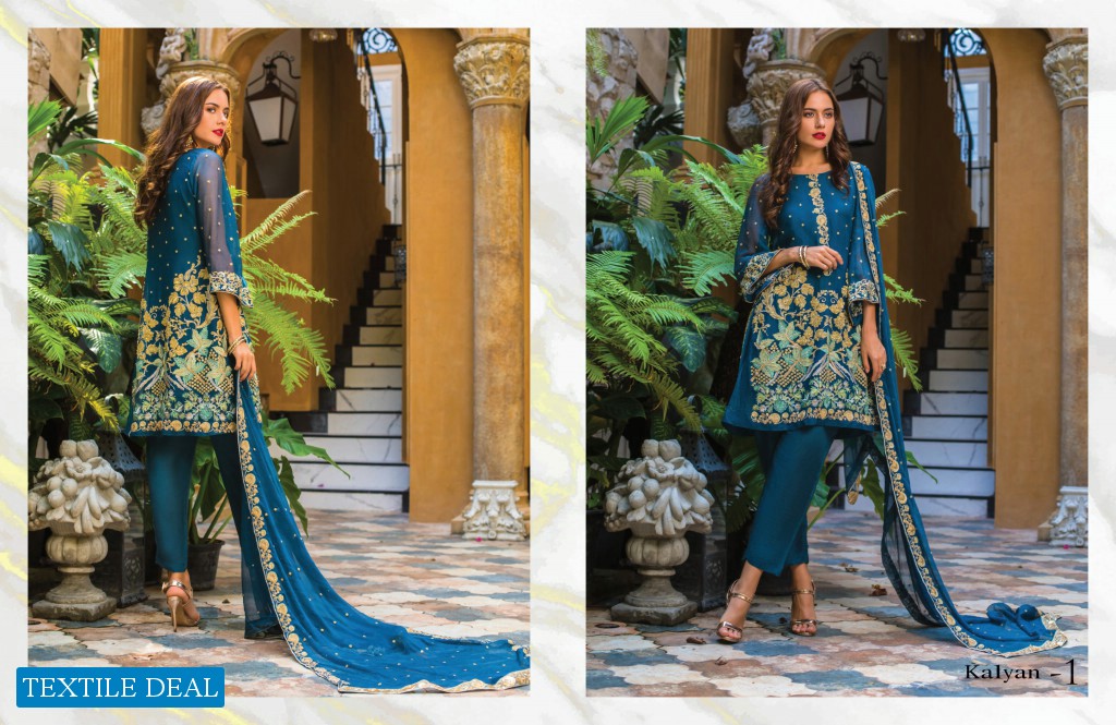 ZS Kalyan Embroidered Chiffon Collection Vol-1 2020 Wholesale Branded Pakistani Dresses