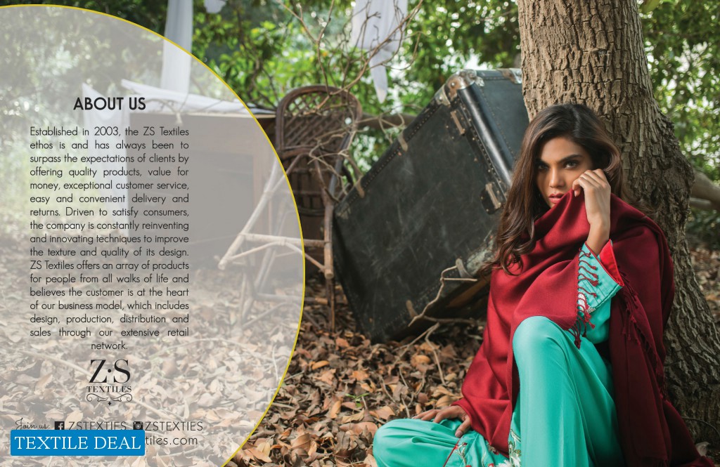 ZS Linen Embroidered Branded Pakistani Salwar Suits