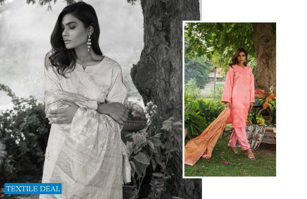 ZS Linen Embroidered Branded Pakistani Salwar Suits