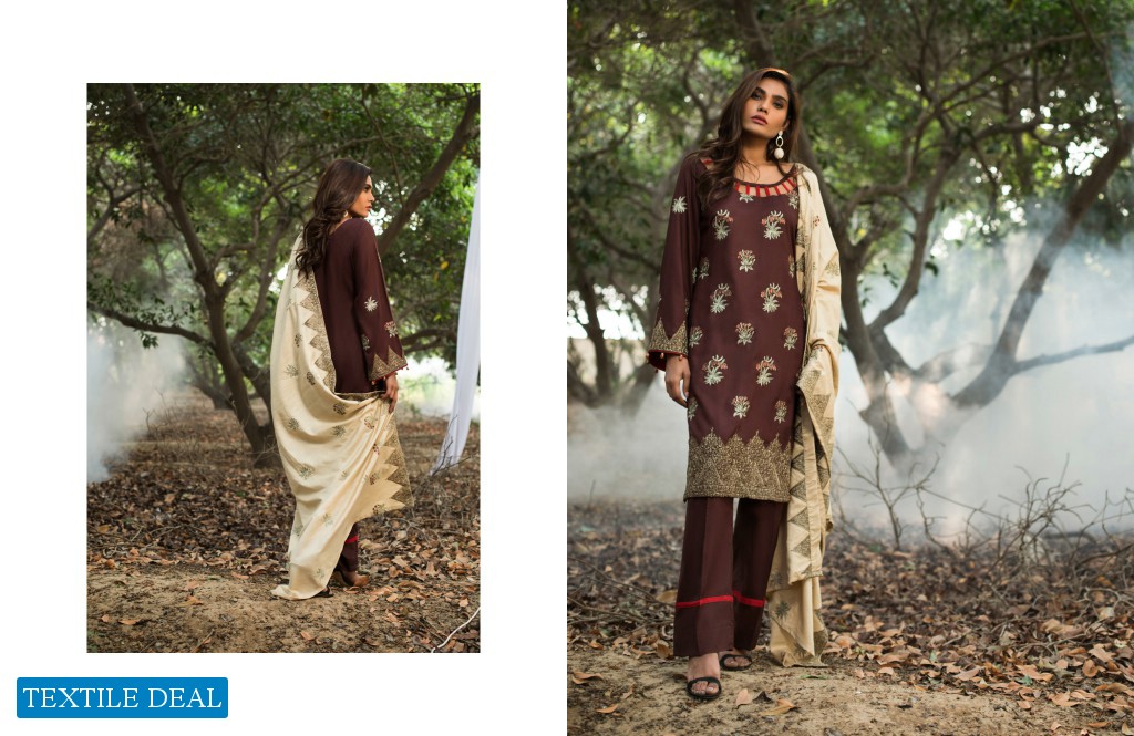 ZS Linen Embroidered Branded Pakistani Salwar Suits