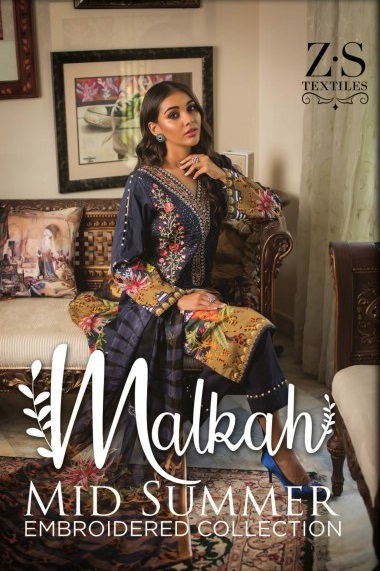 ZS Malkah Mid Summer Wholesale Shopping original Pakistani Dress