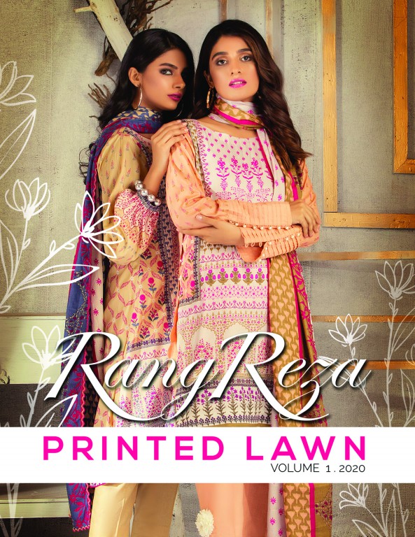 ZS RANGREZA PRINTED LAWN VOL 1 2020 ORIGINAL PAKISTANI SALWAR KAMEEZ