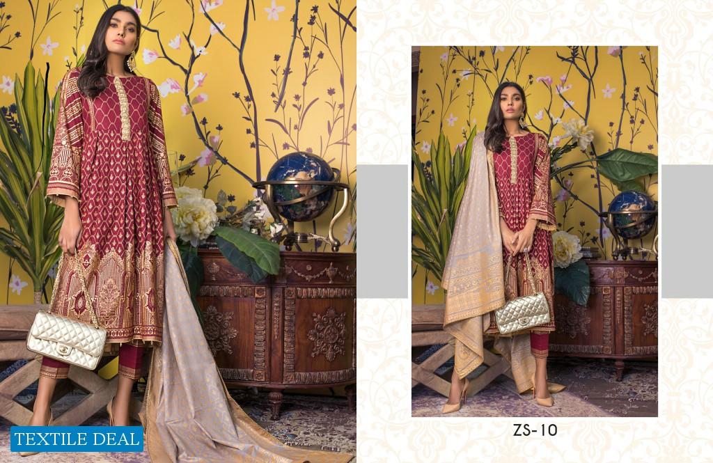ZS Rangreza Banarasi Vol-1 Wholesale Shopping original Pakistani Branded Salwar Kameez