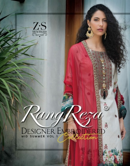 ZS Rangreza Mid Summer Vol-1 Wholesale Designer Pakistani Dress