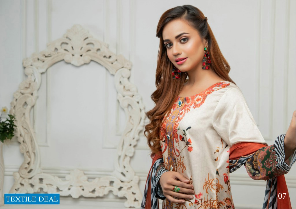 ZS Ravishing Charmeuse Silk Digital Printed Collection Wholesale Pakistani Dress