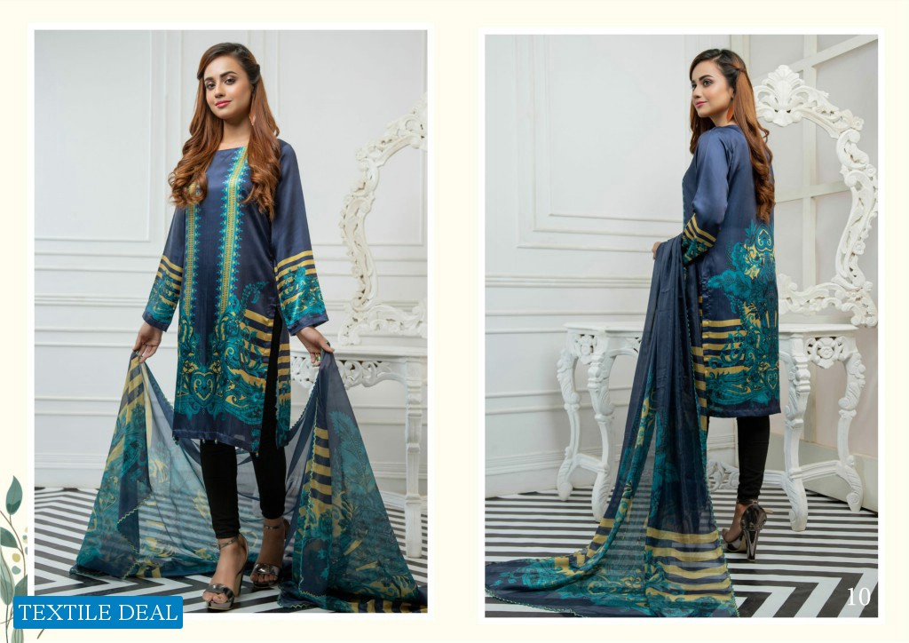 ZS Ravishing Charmeuse Silk Digital Printed Collection Wholesale Pakistani Dress