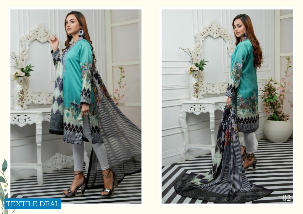 ZS Ravishing Charmeuse Silk Digital Printed Collection Wholesale Pakistani Dress