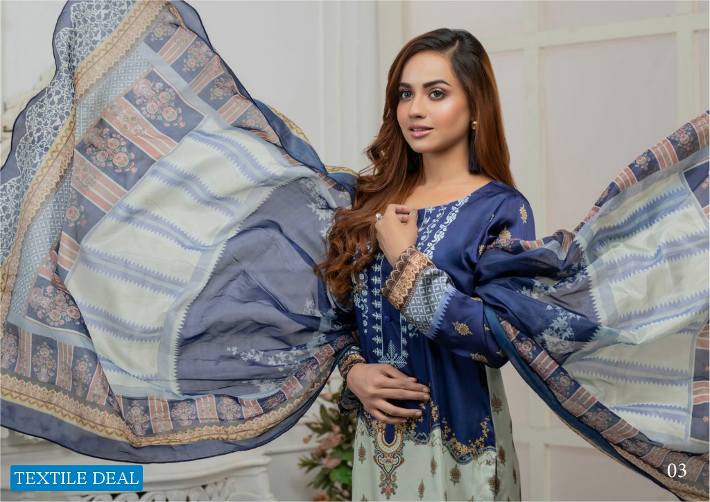 ZS Ravishing Charmeuse Silk Digital Printed Collection Wholesale Pakistani Dress