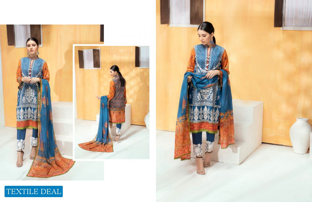 ZS Regalia Digital Embroidered Series 3 Wholesale Pakistani Suits