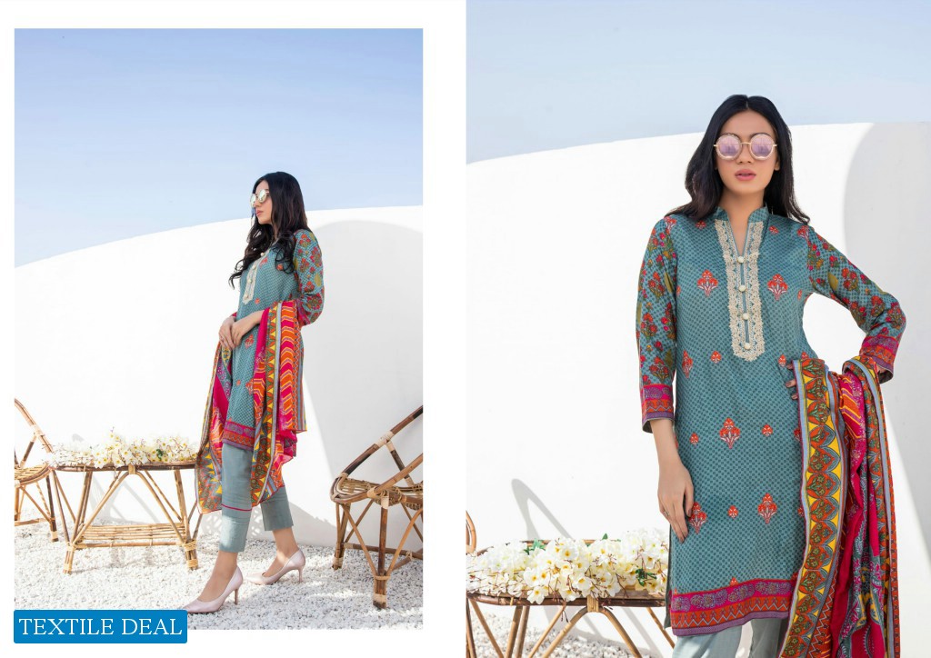 ZS Sahil Festive Embroidered Lawn Collection 2021