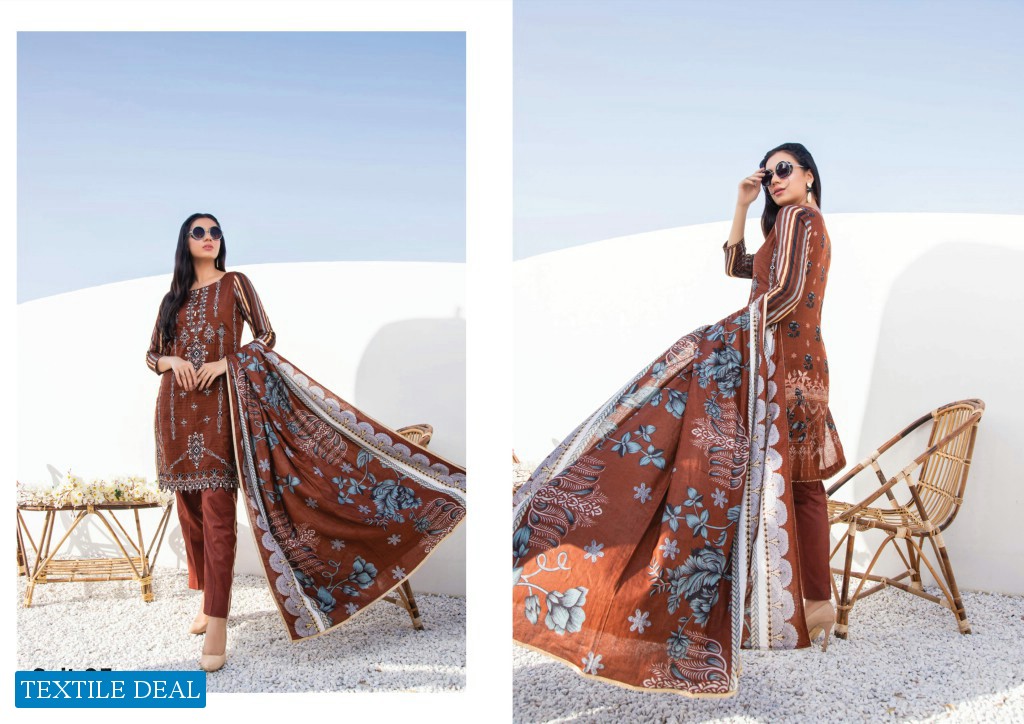 ZS Sahil Festive Embroidered Lawn Collection 2021