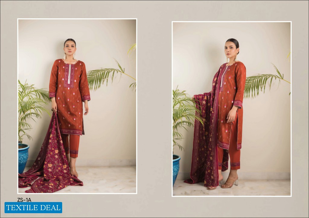 ZS Sahil Lawn Embroidered 2021 Wholesale Branded Pakistani Dress