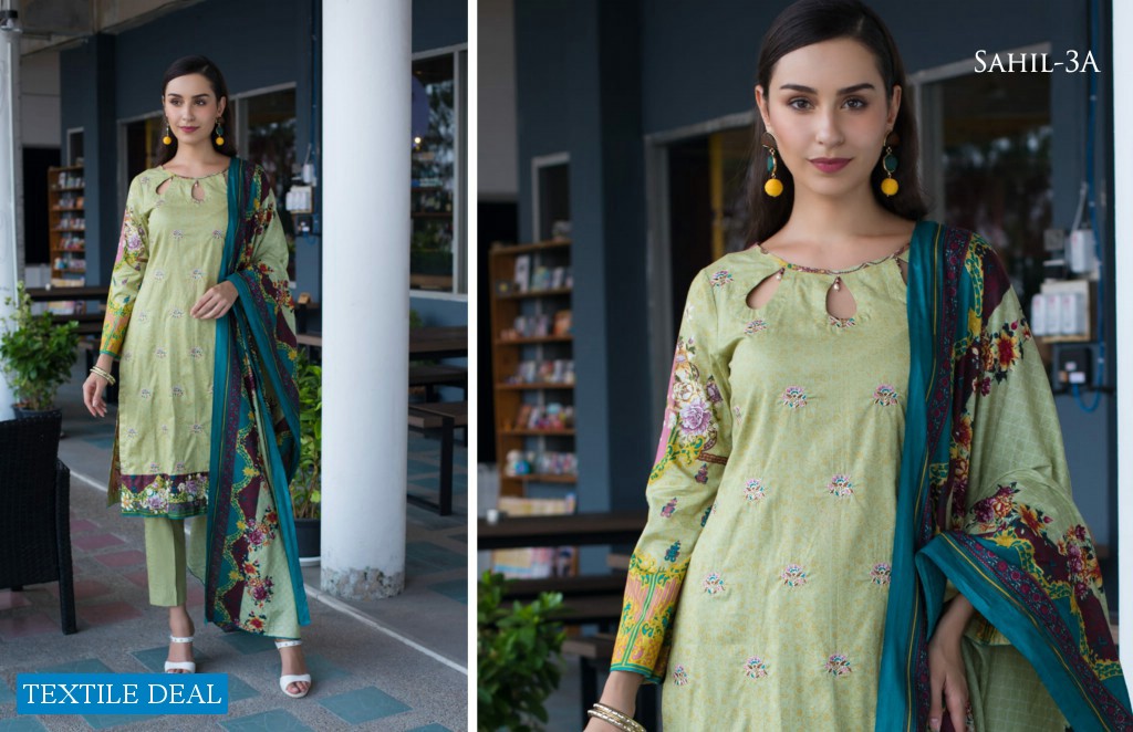 ZS Sahil Mid Summer Embroidered Cambric Collection Wholesale original pakistani Salwar Suits