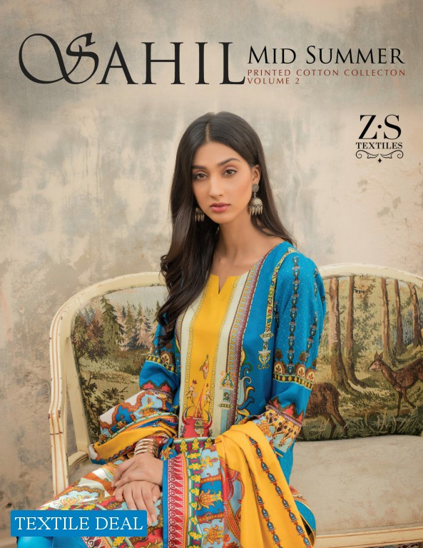 ZS Sahil Mid Summer printed Lawn Cotton Vol-2 Wholesale Pakistani Dress