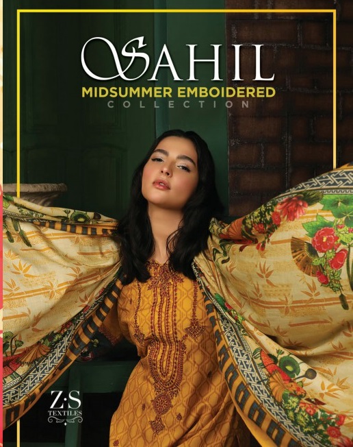 ZS Sahil Midsummer Embroidered Pakistani Designer Salwar Kameez