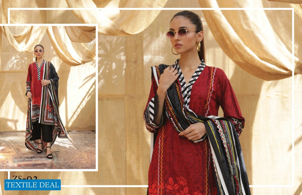 ZS Sahil Printed Vol-4 Wholesale Pakistani Salwar Kameez