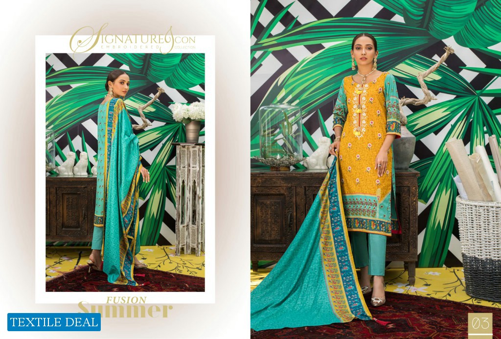 ZS Signature Icon Embroidered Collection Vol-1 Wholesale Branded Pakistani Suits