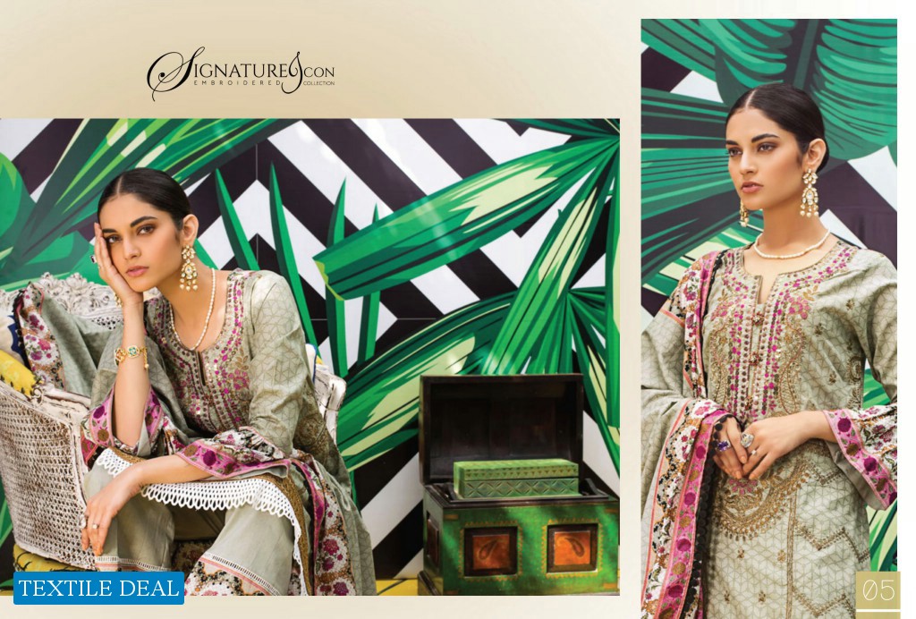 ZS Signature Icon Embroidered Collection Vol-1 Wholesale Branded Pakistani Suits