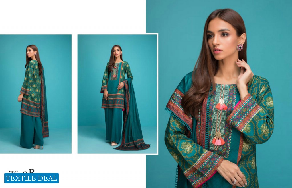 ZS Signature Icon Lawn Vol-2 Wholesale Embroidered Pakistani Dress