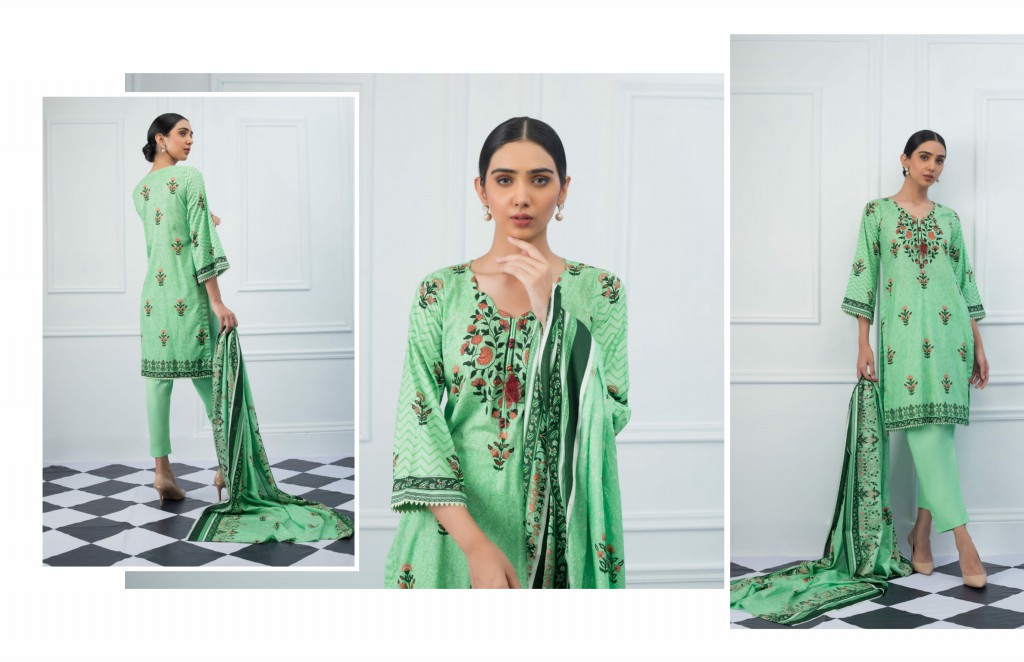 ZS Signature Icon Vol-3 Wholesale Lawn Printed Dress