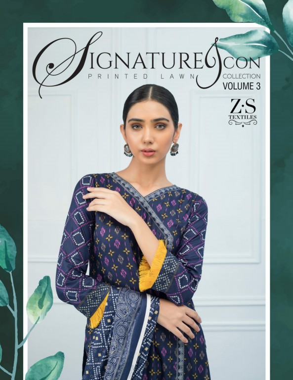 ZS Signature Icon Vol-3 Wholesale Lawn Printed Dress