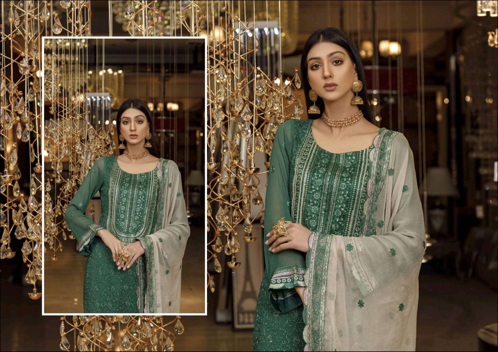 ZS TEXTILES MERAKI EMBROIDERED CHIFFON COLLECTION VOL 2 ORIGINAL PAKISTANI DRESSES