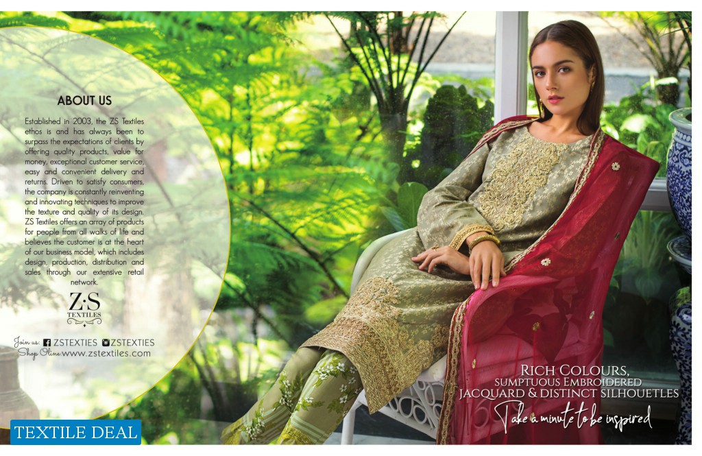 ZS jaipur Jacquard Embroidered Collection Wholesale Pakistani Salwar Suits