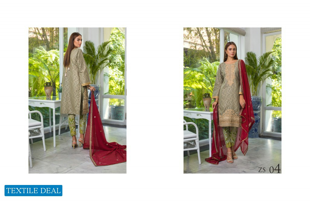 ZS jaipur Jacquard Embroidered Collection Wholesale Pakistani Salwar Suits