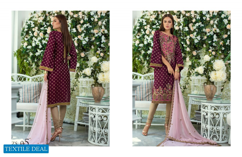 ZS jaipur Jacquard Embroidered Collection Wholesale Pakistani Salwar Suits