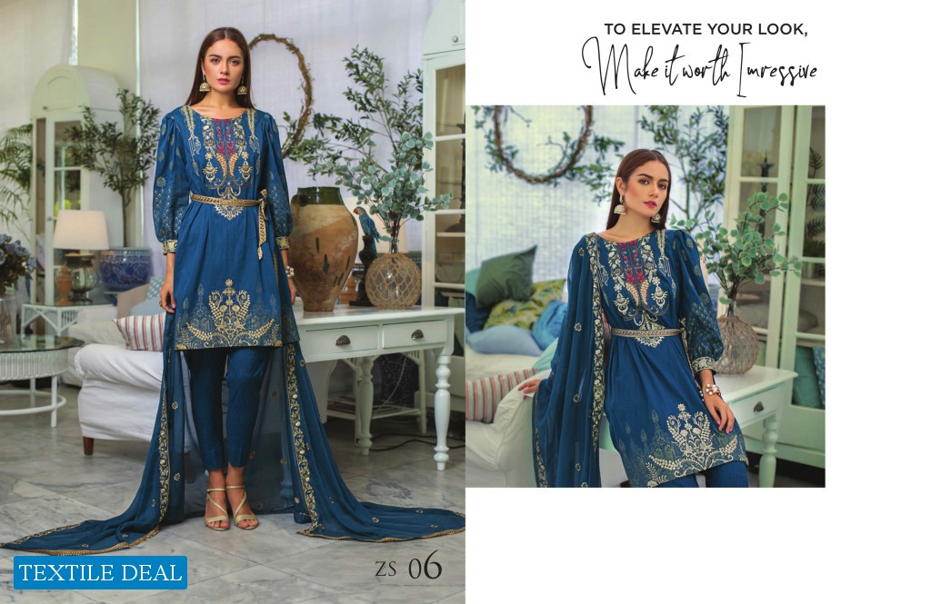 ZS jaipur Jacquard Embroidered Collection Wholesale Pakistani Salwar Suits