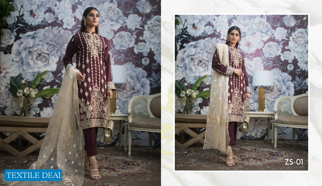 ZS kalyan Mid Summer Embroidered Collection 2019 Wholesale Shopping Pakistani Dress