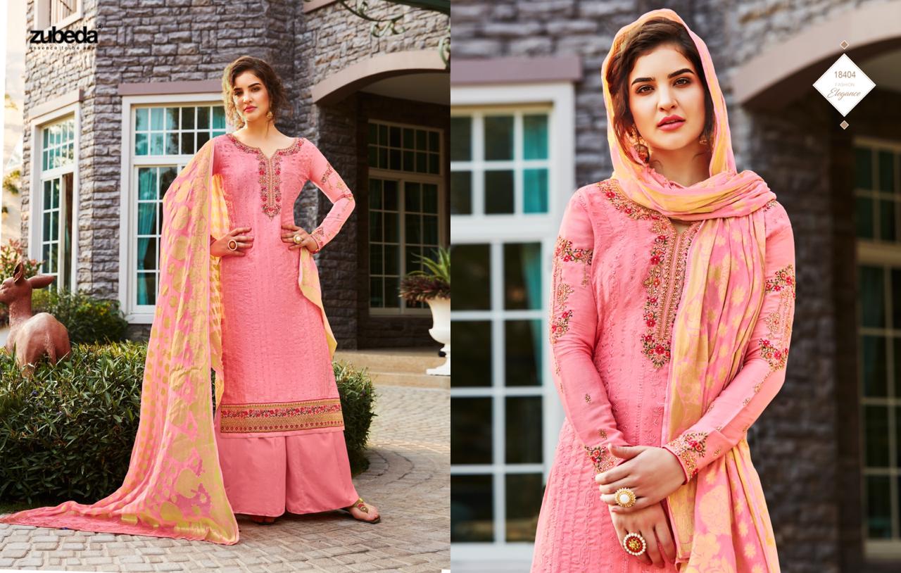 ZUBEDA FLORENZA TASSAR SILK WITH EMBROIDERY WORK SUIT COLLECTION