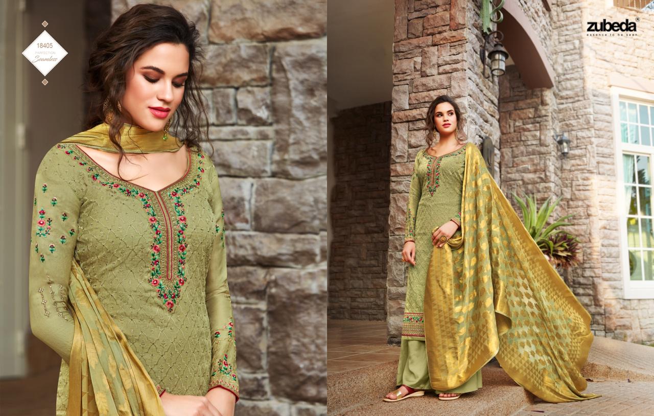 ZUBEDA FLORENZA TASSAR SILK WITH EMBROIDERY WORK SUIT COLLECTION
