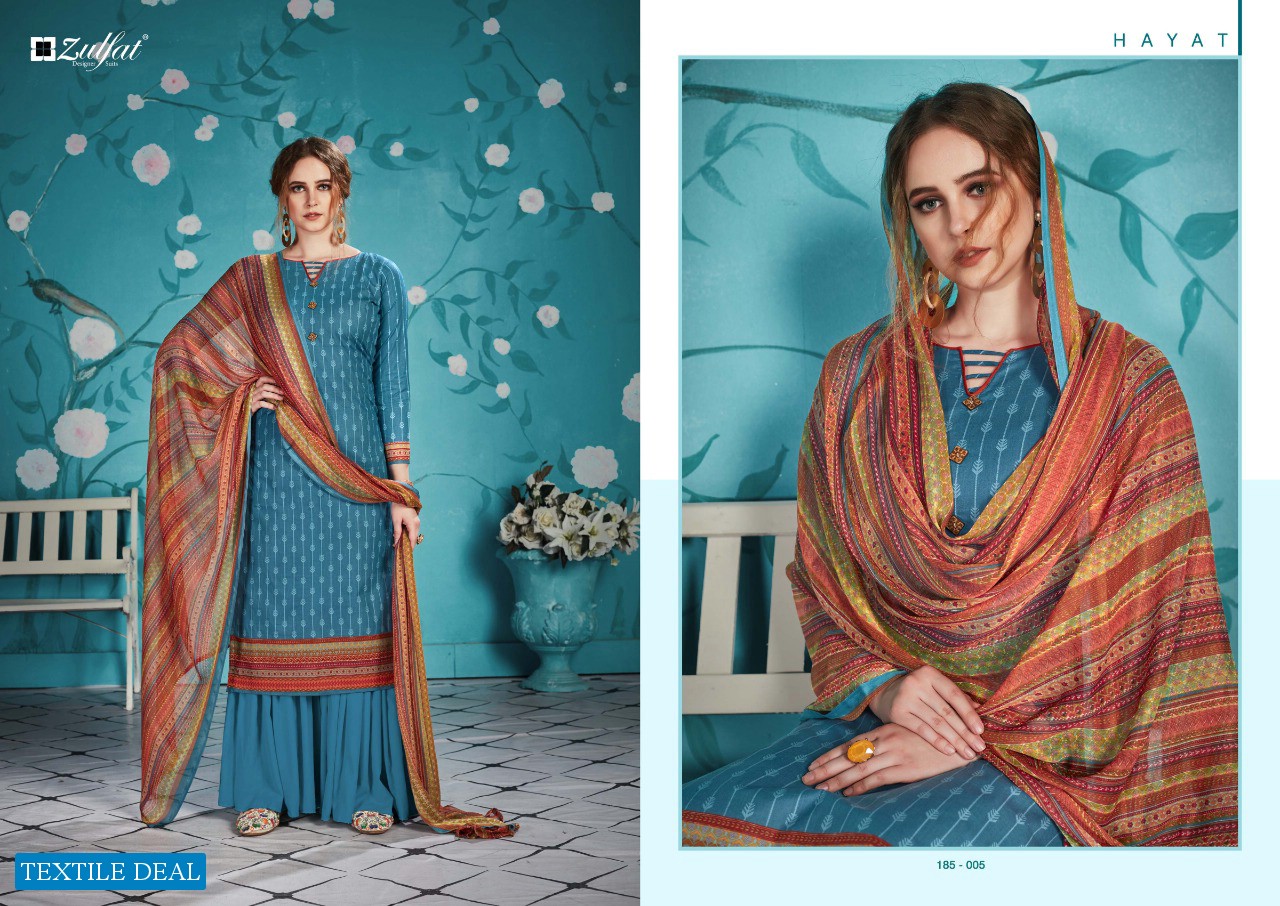ZULFAT DESIGNER PRESENT HAYAT COTTON DIGITAL PRINT CASUAL SALWAR SUIT