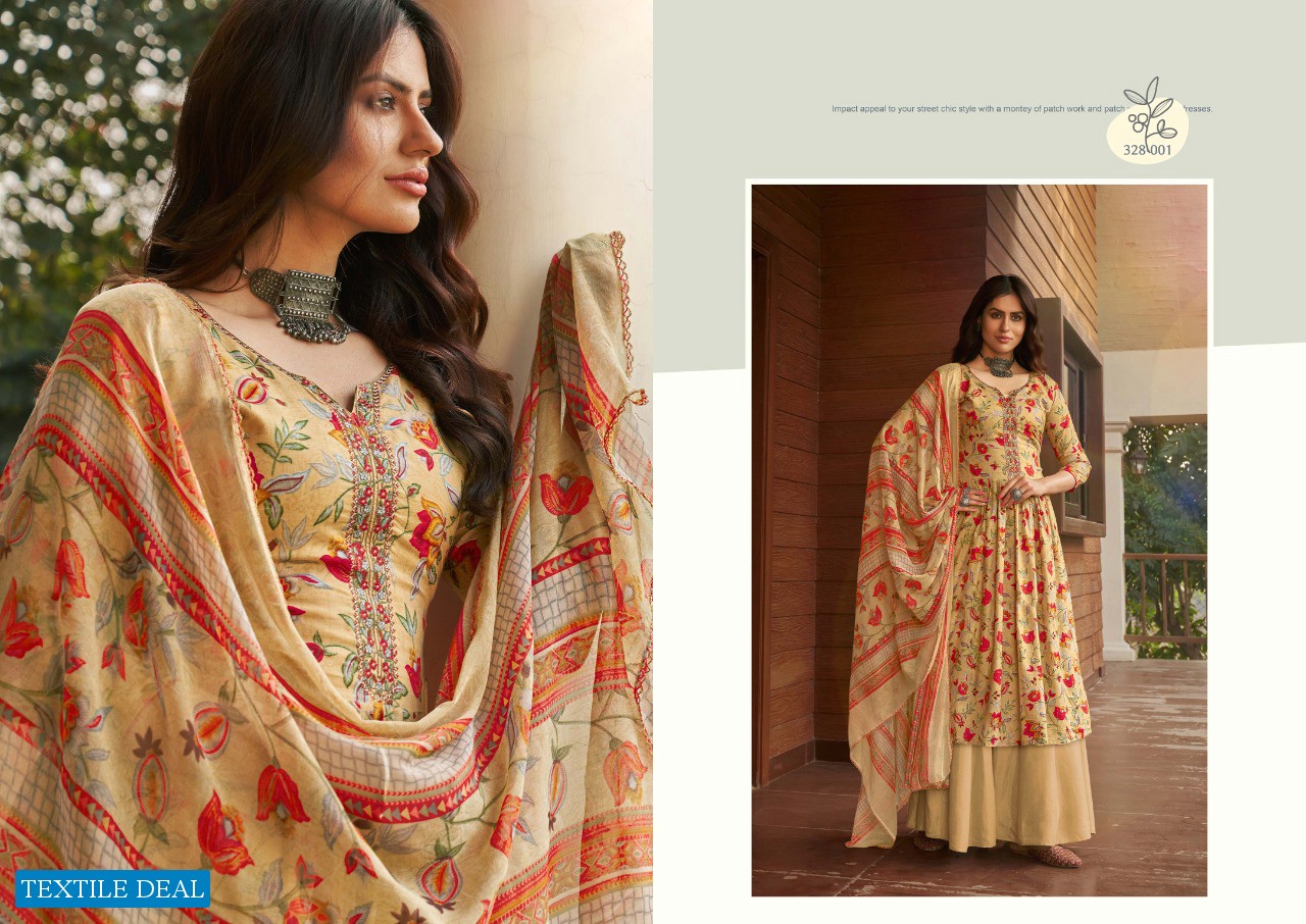 ZULFAT DESIGNER SIYAHI PURE COTTON PRINTED LADIES SUITS WITH 3 MTR BOTTOM