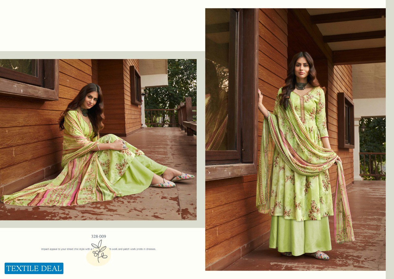 ZULFAT DESIGNER SIYAHI PURE COTTON PRINTED LADIES SUITS WITH 3 MTR BOTTOM