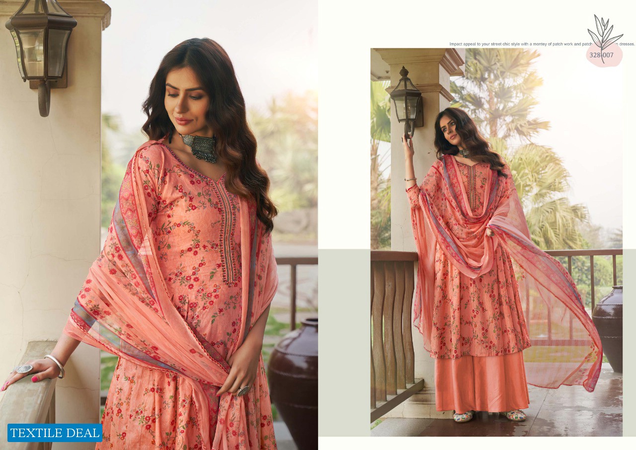 ZULFAT DESIGNER SIYAHI PURE COTTON PRINTED LADIES SUITS WITH 3 MTR BOTTOM