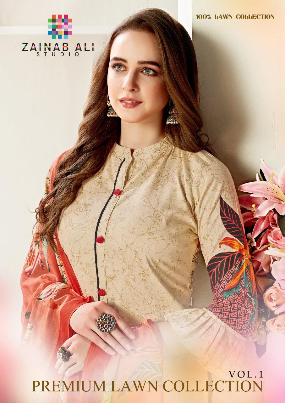 Zainab Ali Lawn Collection Vol-1 Wholesale Lawn Dress Material