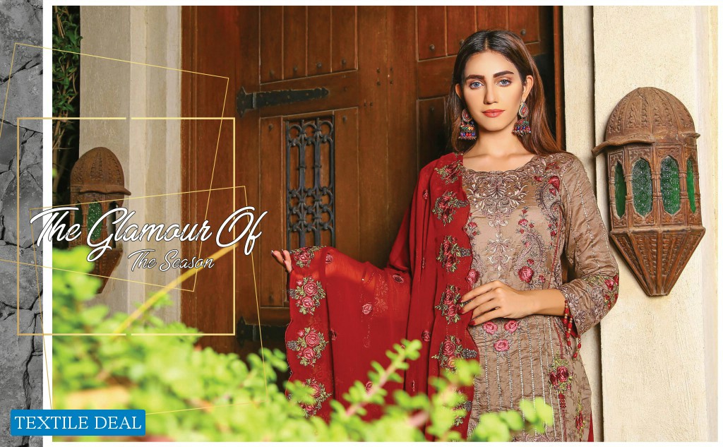 Zainab Fazlani By Prime Arts Royal idyllic Self Jacquard Luxury Embroidered Collection