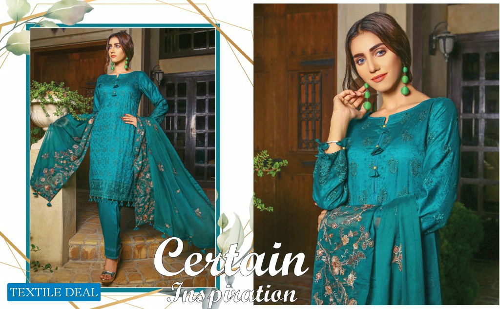 Zainab Fazlani By Prime Arts Royal idyllic Self Jacquard Luxury Embroidered Collection