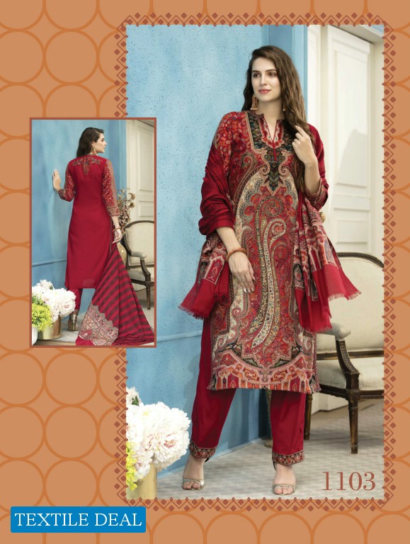 Zanya Kalamkari Beautiful Winter Pashmina Collection Wholesale Pashmina Suits