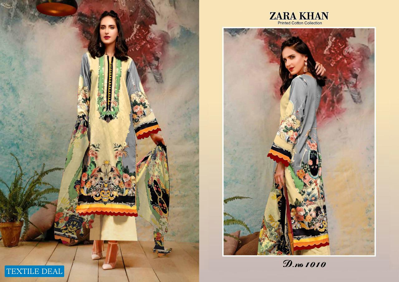 Zara Khan Karachi Cotton Wholesale Karachi Print Dress Material