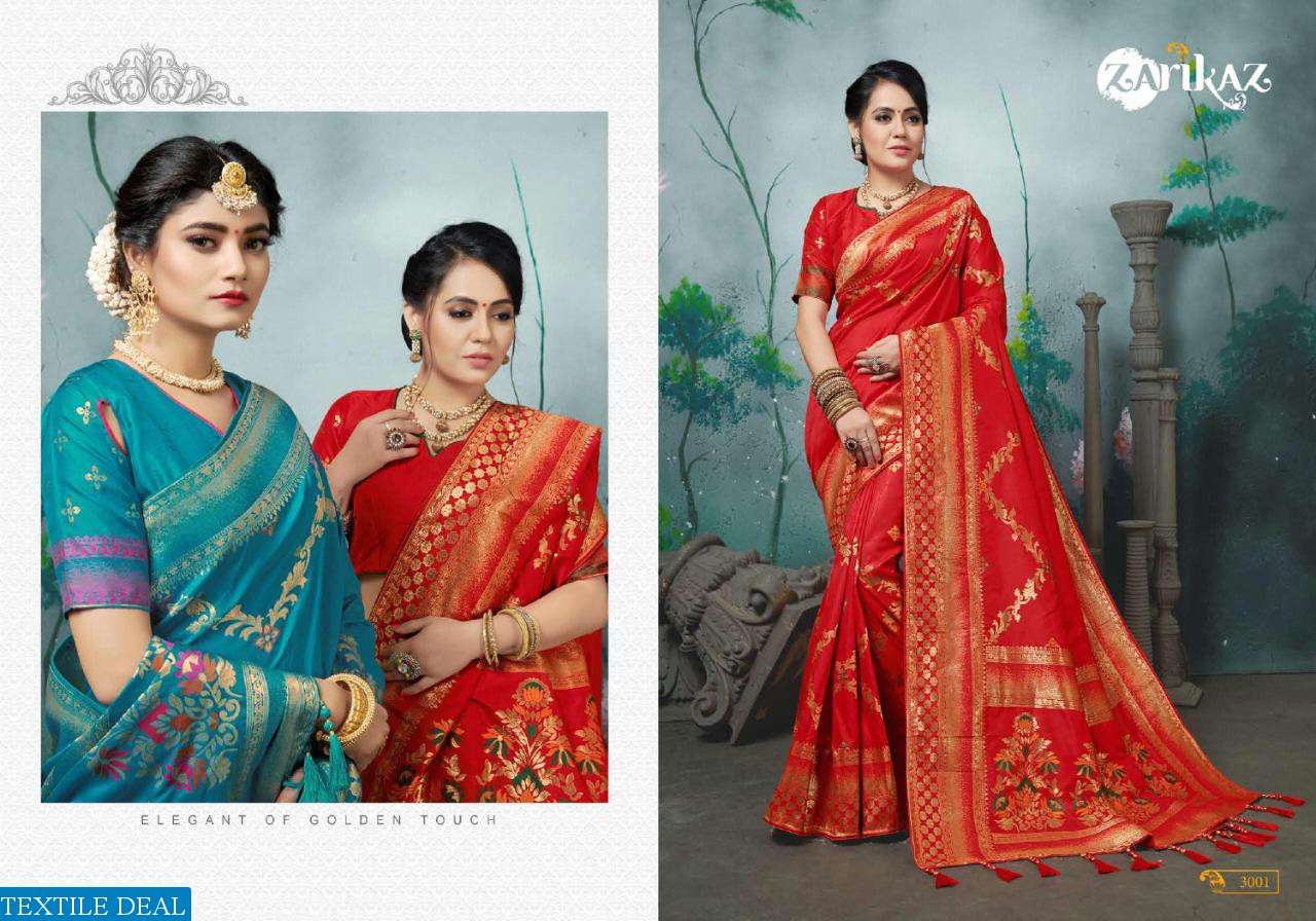 Zarikaz pihu Vol-3 Wholesale Banarasi Silk Ethnic Sarees