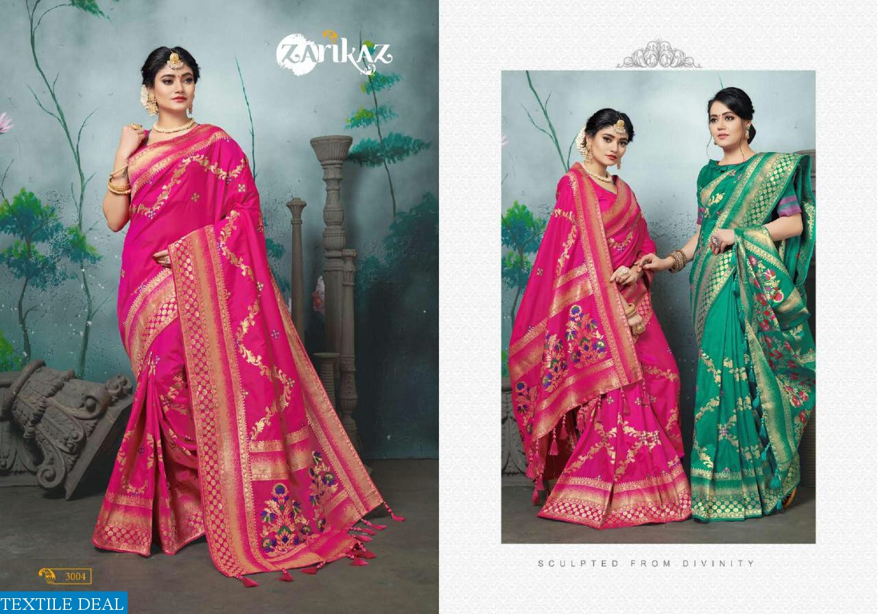 Zarikaz pihu Vol-3 Wholesale Banarasi Silk Ethnic Sarees
