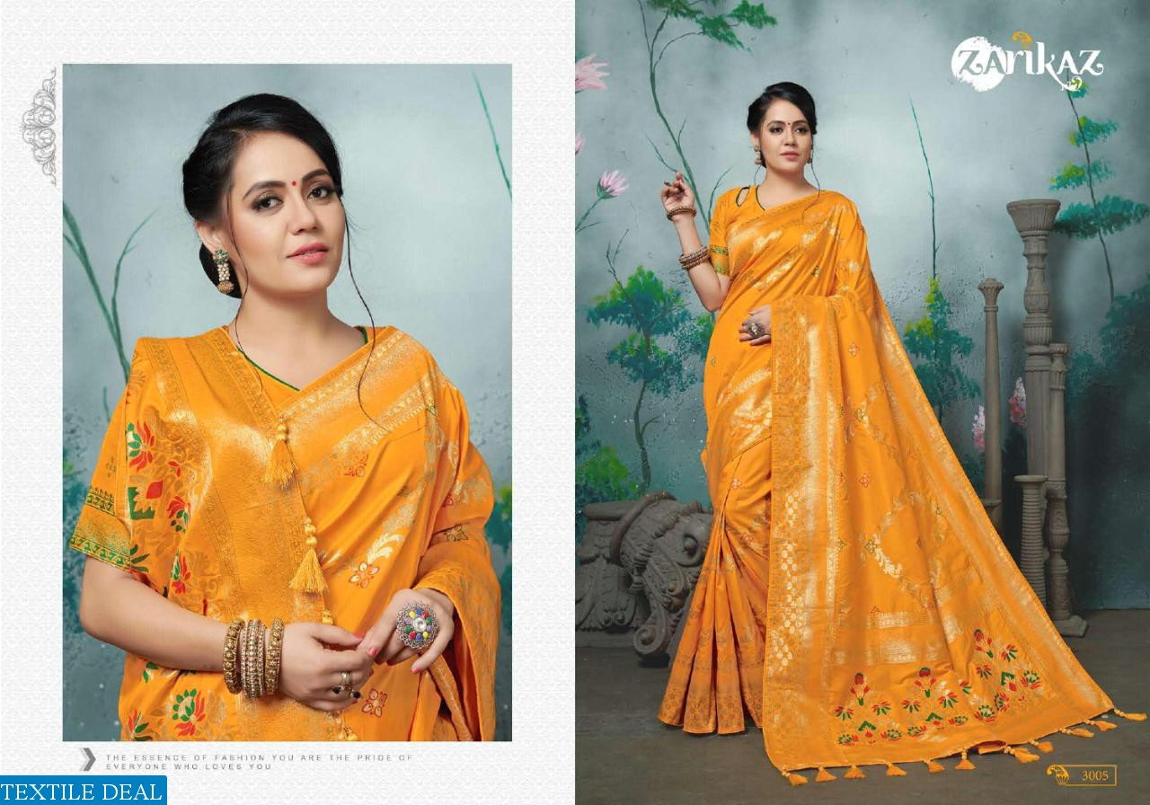 Zarikaz pihu Vol-3 Wholesale Banarasi Silk Ethnic Sarees